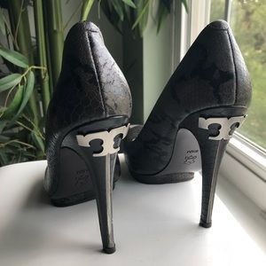 TORY BURCH JUDE SNAKESKIN PUMPS